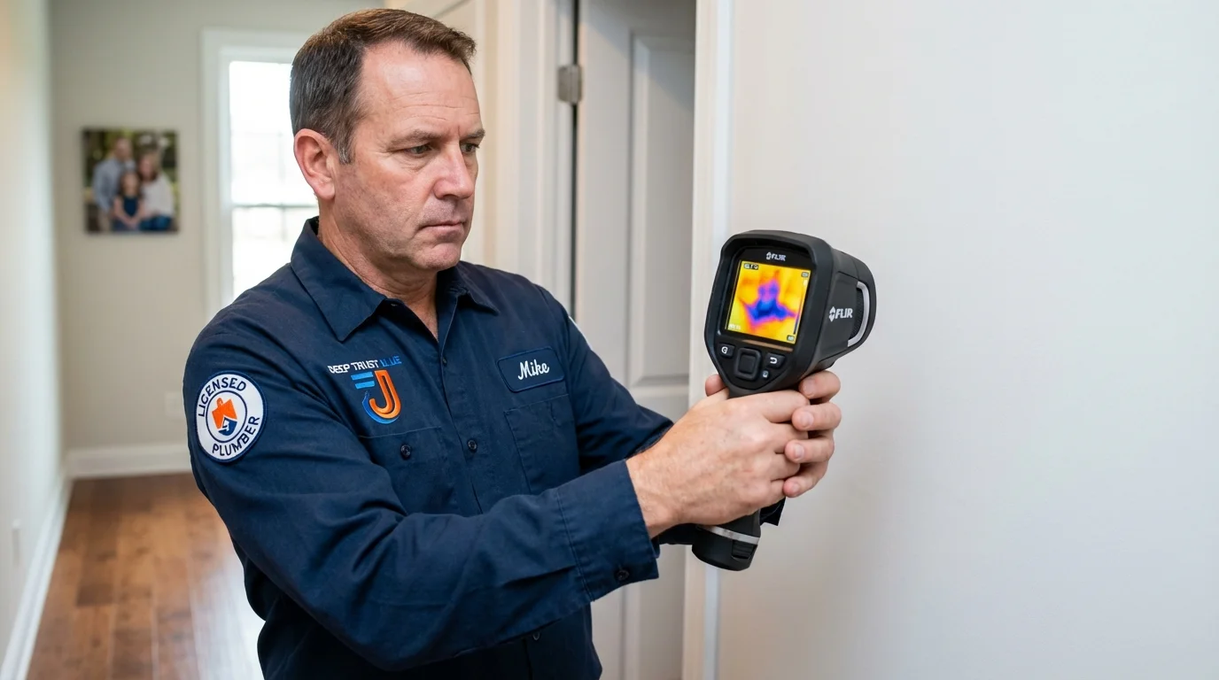 Thermal imaging leak detection by Johns Plumbing LLC in Carlisle